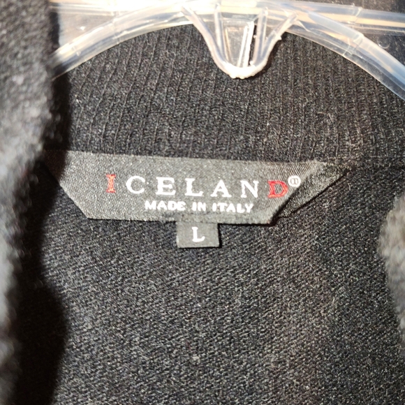 Elan Men's Black and Gray Argyle Crewneck Sweater - Picture 4 of 6